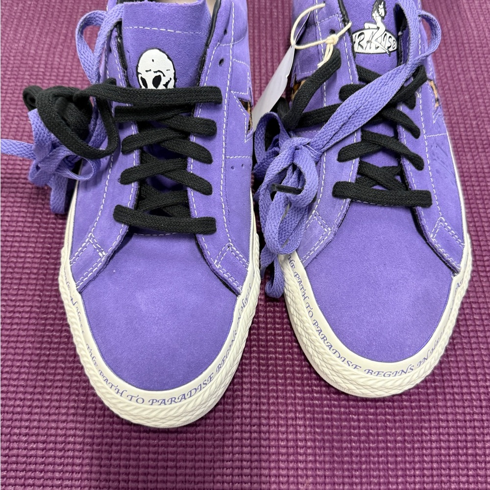 Converse Sean Pablo Purple Sneakers with Black Accents
